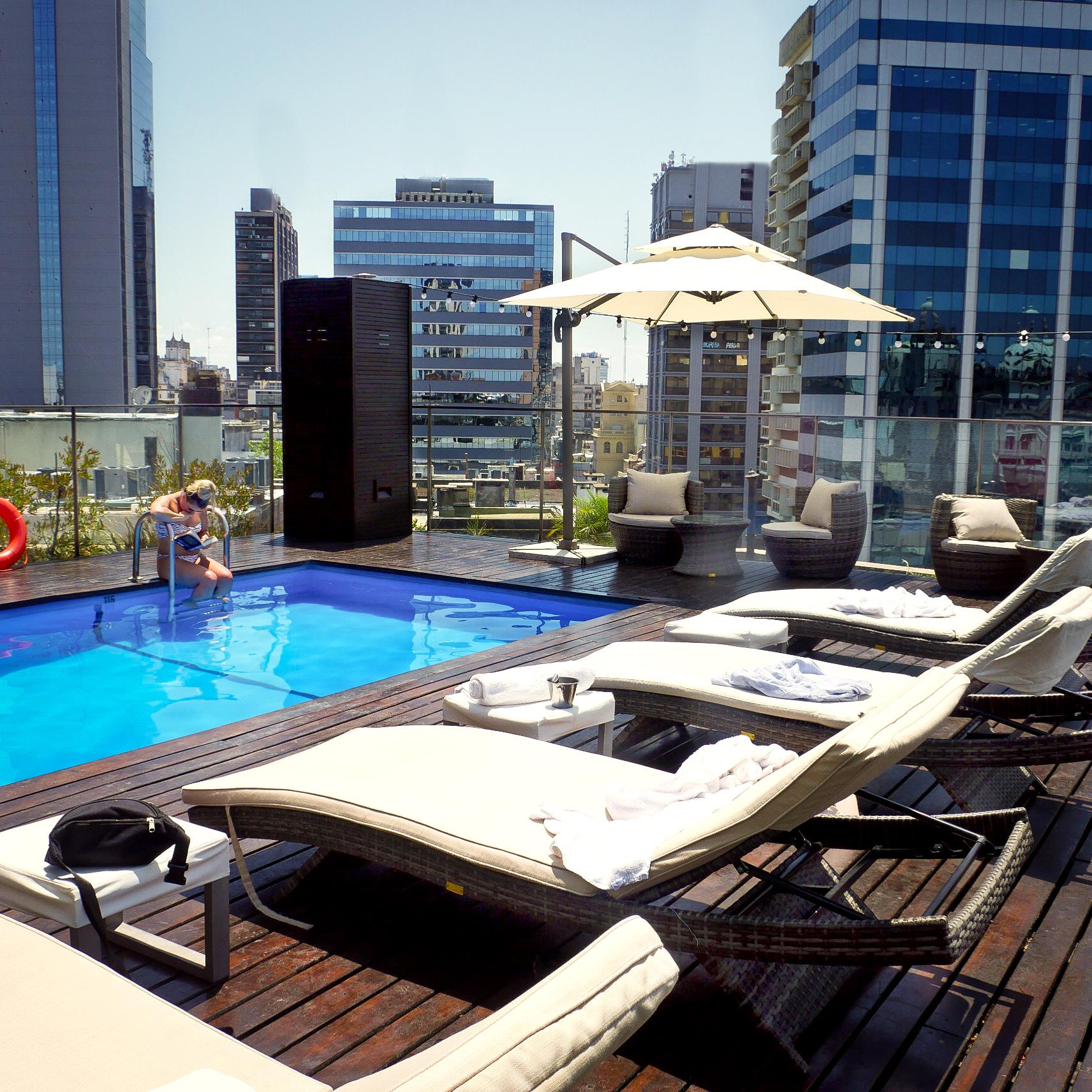 725 Continental Hotel Буенос Айрес Екстериор снимка Rooftop pool
